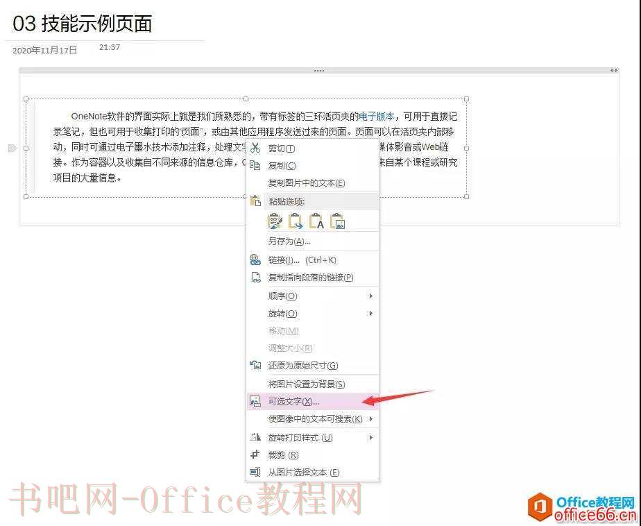 OneNote实用技能_OneNote图片文字识别2