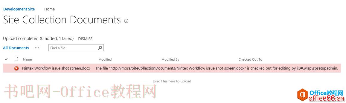 SharePoint 如何上传文档提示别人迁出