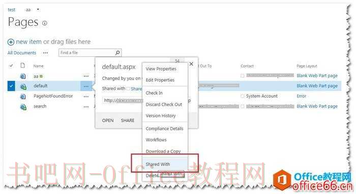 SharePoint 如何为 单一页面赋设计权限